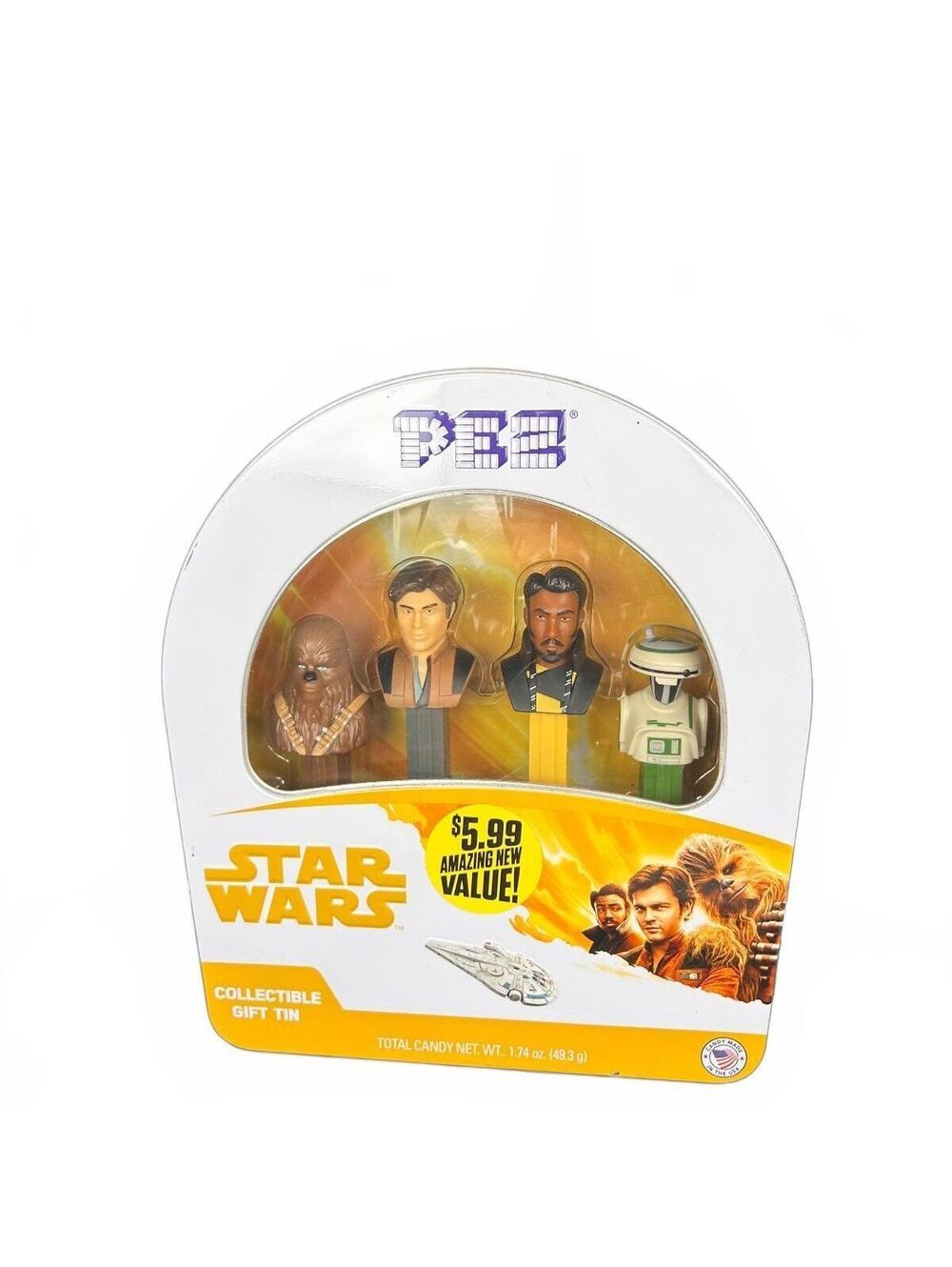 Star Wars Collectible Gift Tin with Four PEZ Dispensers
